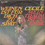 cecile - weinen ist für dich zu spät (vert corry)